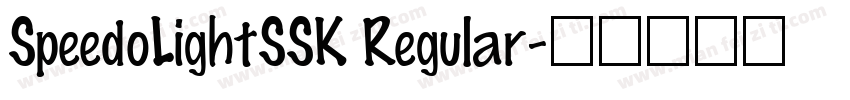 SpeedoLightSSK Regular字体转换